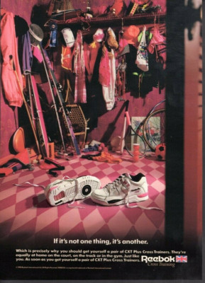 Vintage advertising print Fashion Shoe REEBOK CXT Plus Cross Trainer sports 1990