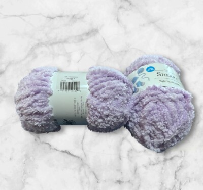 2 Skein Pack Loops & Threads Lilac Sherpa Knitting & Crochet Yarn