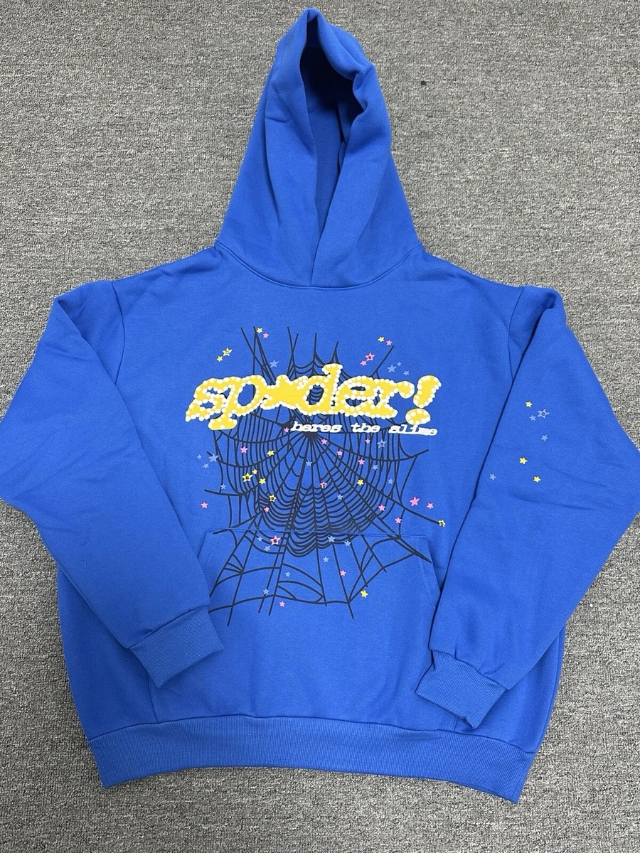Sp5der ブルー パーカー s Sp5der Beluga Hoodie Blue Men's - FW23 - US