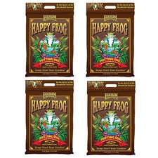 FoxFarm Happy Frog Potting Soil Mix with Mycorrhizal Fungi, 12qt (Pack of 4)