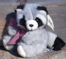 Russ Berrie Ricki Raccoon Plush Toy Tags