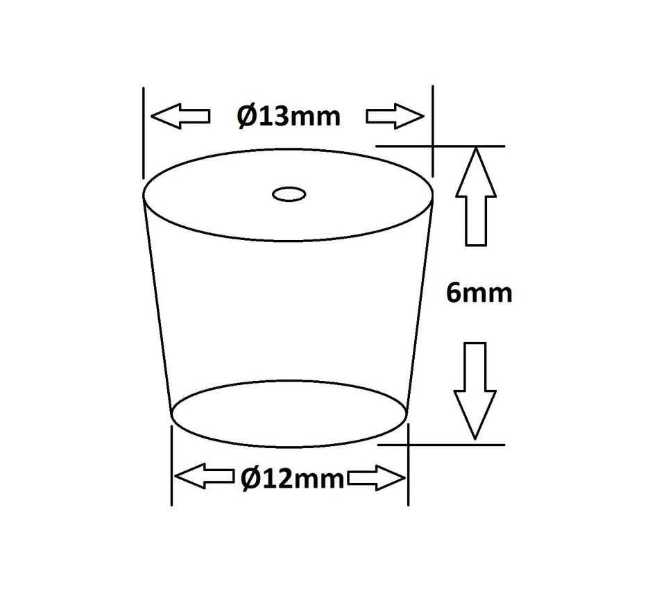 SCHWARZE Gummifüße Antivibrationsfüße Bodenschutz Möbelfüße für Musikboxen Gummi - Bild 2 von 4