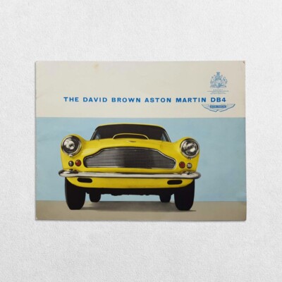 DAVID BROWN ASTON MARTIN LAGONDA DB4 VERKAUFSBROSCHÜRE 1958 JAMES BOND GOLDFINGER