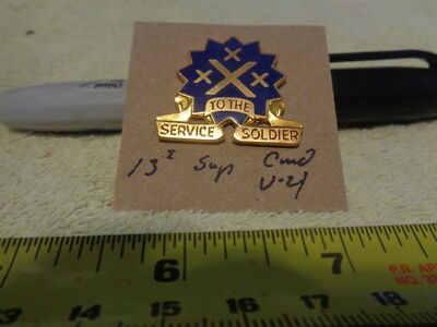 13th Support Command V-21 Unit Crest, DI, DUI (DRAW#210)