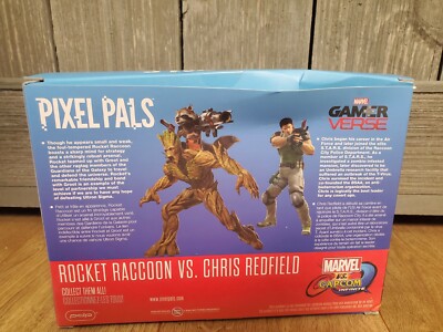 Pixel Pals Rocket Raccoon VS Chris Redfield Marvel VS Capcom