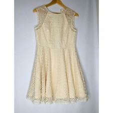 Sugar lips lace dress size medium cream lace