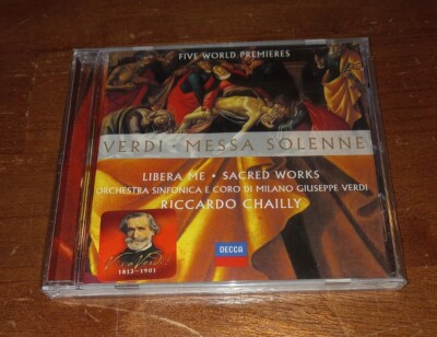 Verdi Messa Solenne: Sacred Works Riccardo Chailly (CD, 2001) DECCA MUSIC NEW! 