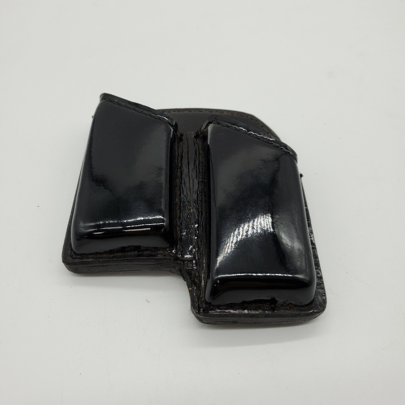 Open Top Double Magazine Mag Pouch Gloss Black Tactical USA Style 7-image