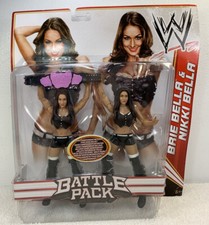 Battle Pack Brie Nikki Bella Mattel WWE Wrestling Diva Belt Series 15 MOC RAW