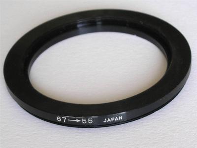 STEP DOWN ADAPTER 67MM-55MM STEPPING RING 67 TO 55MM 67-55 STEP DOWN RING