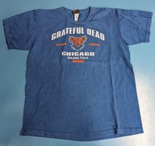 Vtg 1995 Grateful Dead Chicago Soldier Field Bear Liquid Blue T Shirt Sz M NFL