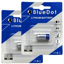 US SELLER ~ 2pcs 2CR1/3N WC2CR13N (L28PX L544) 6 Volt Lithium Coin Battery