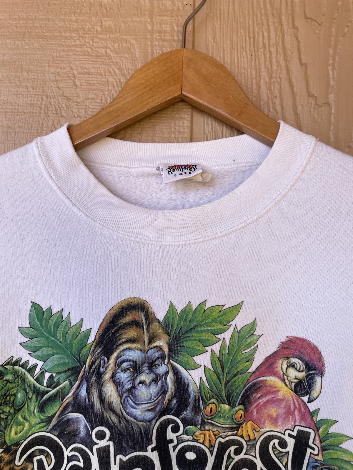 Vintage 90s Rainforest Cafe Pullover Sweatshirt Wildl… Gem