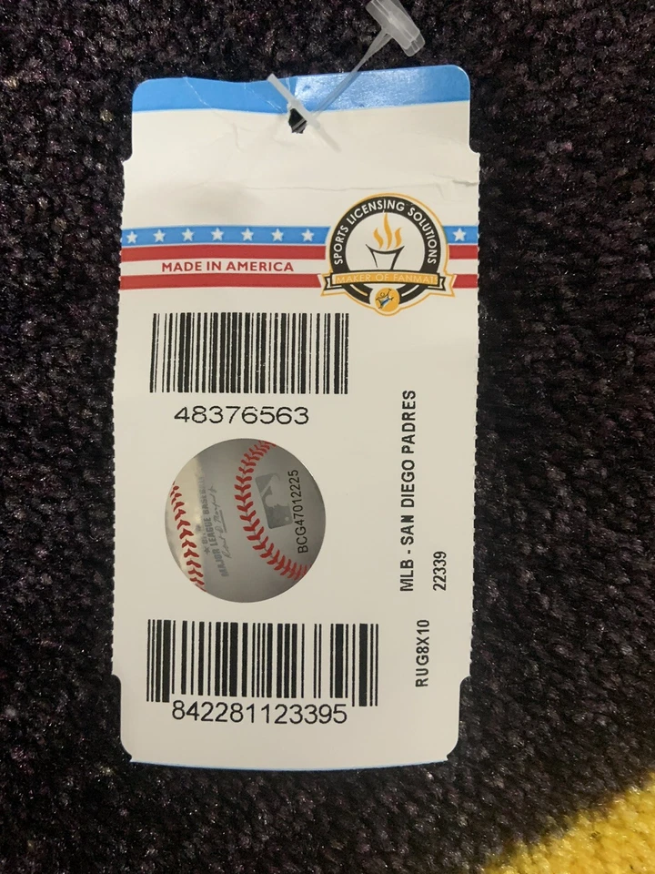 San Diego Padres 8ft. x 10ft. Plush Area Rug (NEW) - Image 4 of 4