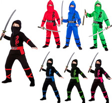 Ninja Kostüm Jungen Mädchen Power Outfit Kampfsport SPORTS Hall