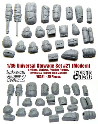 1/35 Universal Stowage ''Series 2 Modern'' Set #22 - Value Gear Details - 25 Pcs