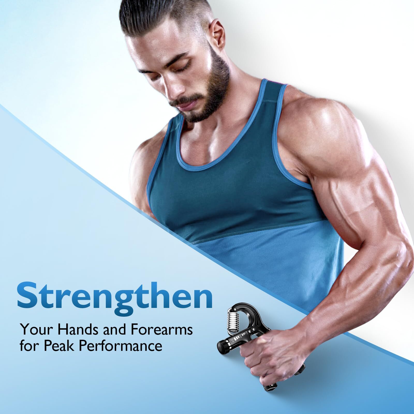 Grip Strengthener Forearm Strengthener, Adjustable Hand Grip Strengthener