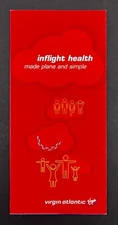 2000s Virgin Atlantic Airlines Inflight Health Tips Vintage Travel Brochure