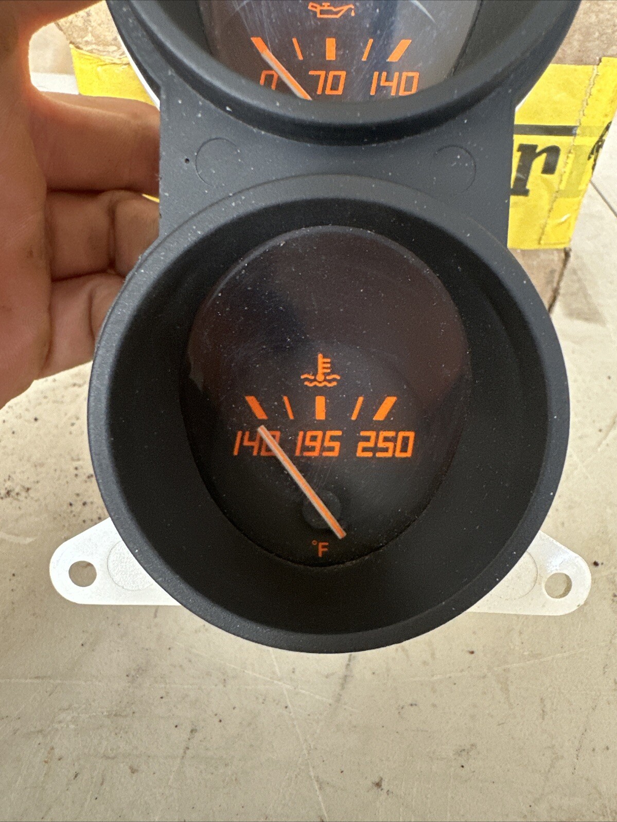 Ferrari 348 Oil Pressure & Water Temp Gauge Assembly 136625 P/R READ