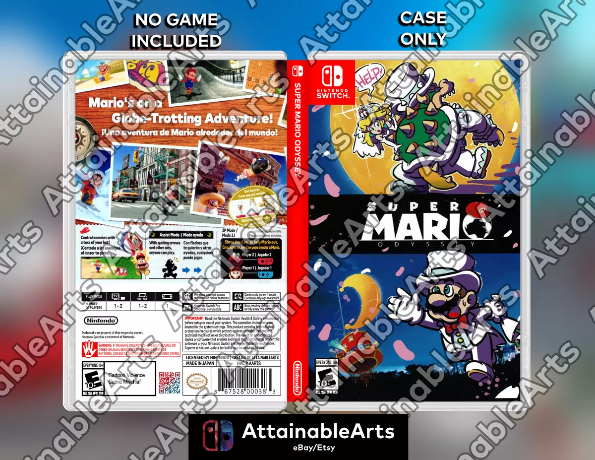 Super mario 2024 odyssey back cover