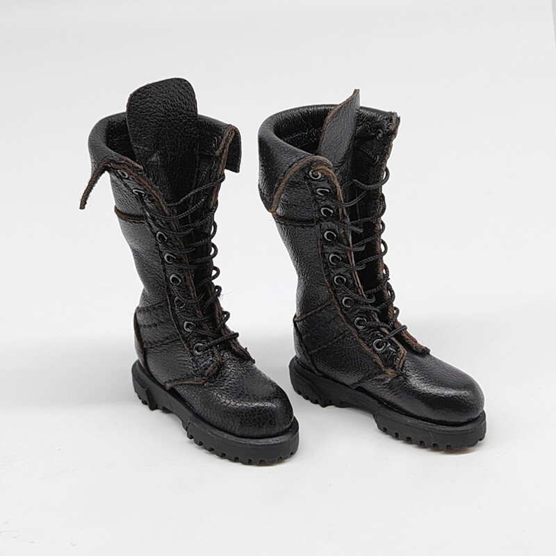 Long tube leather boots for Star Man Ms-009 Cammy Agent Bee