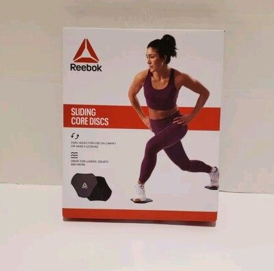 Reebok Sliding Core Discs Increases Range Of Motion Flexibility Dual Side New
