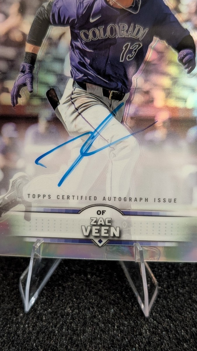 2025 Topps Stadium Club - Chrome Autographs Zac Veen #SCCA-ZV (AU
