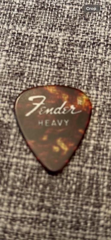Fender Heavy Brown Faux Tortoise Guitar Pick