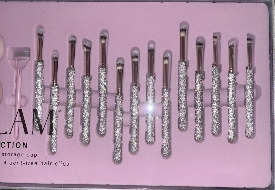 Juego de brochas de maquillaje Glitz Glam 32 piezas estrás nuevo Foto 4 de 4