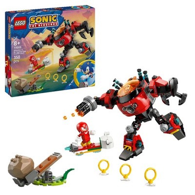 LEGO Sonic 77005 Knuckles vs. Dr. Eggmans Egg Crusher Mech Bausatz, Mehrfarbig