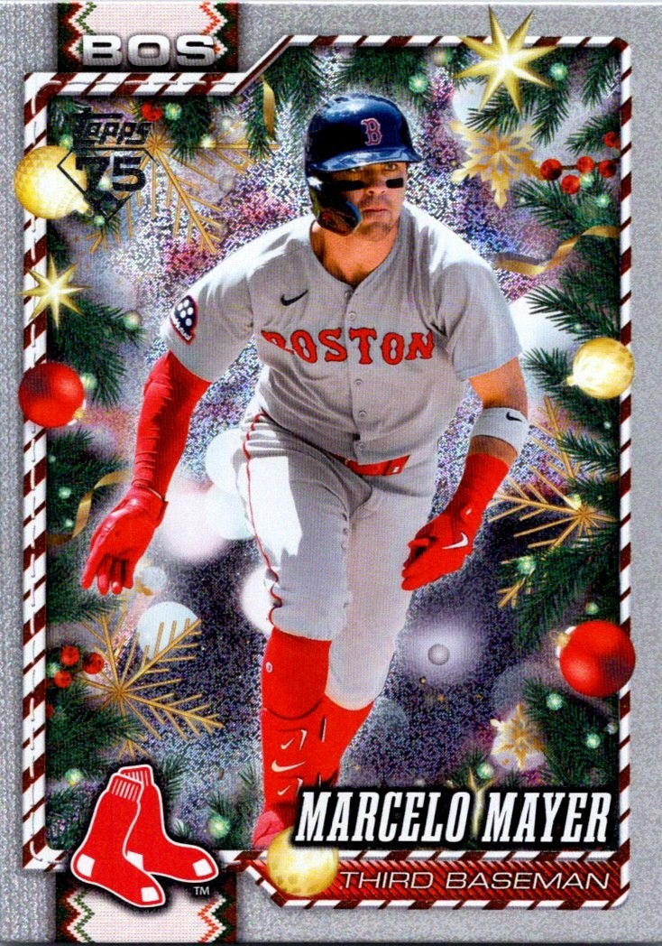 2026 Topps Holiday #H56 Marcelo Mayer Glitter Holiday