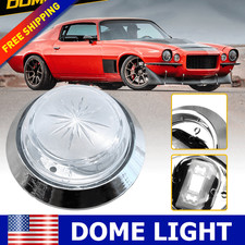 Para Chevelle Nova Vega 1971-1979 1X Base de Luz Domo Redondo y Lente Blanca OT001000A