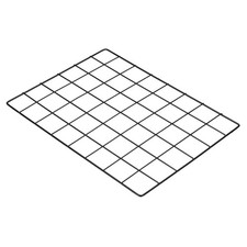 16"x12" Wire Grid Panel, 1pc for Home Office, Black