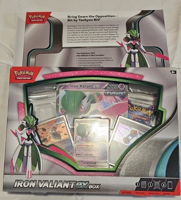 IRON VALIANT EX BOX Pokemon TCG 4 Booster Packs + 4 Foil Promo Cards SEALED  NEW | eBay