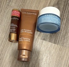Clarins HydraQuench Skin Care Set - Moisturizer, Self-Tanning Lotion, Booster