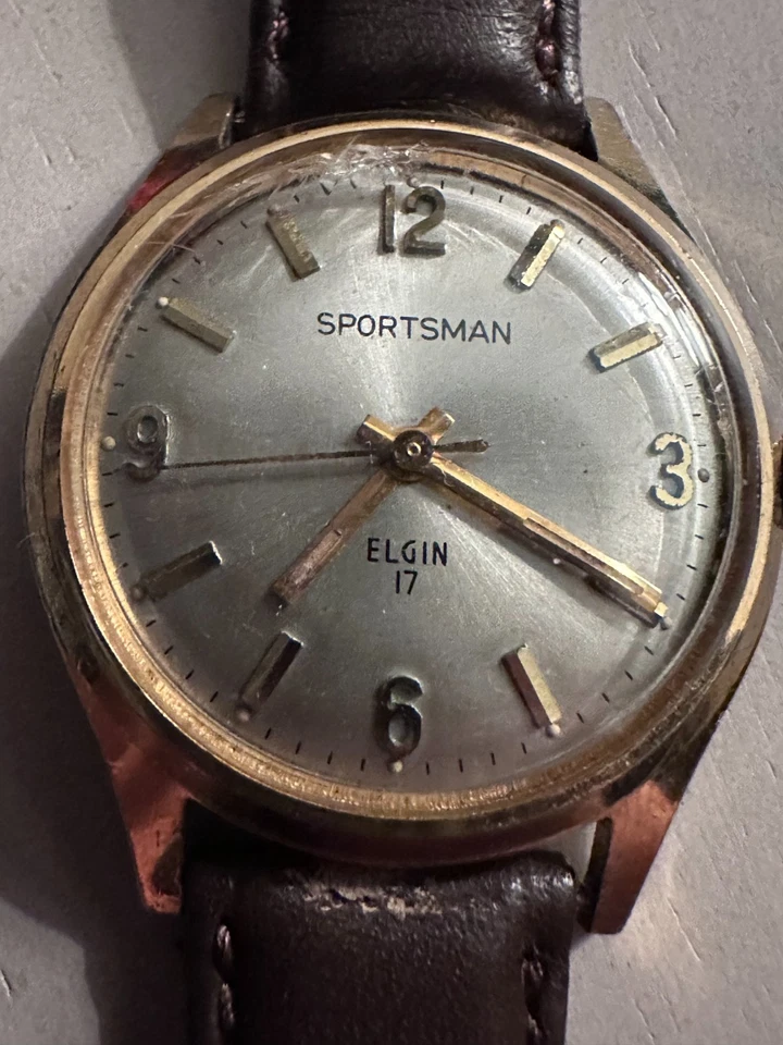 Reloj Pulsera Vintage Elgin Sportsman 17J Cuerda Manual Funciona Master Time Co. Movimiento Foto 3 de 4