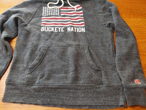 Felpa con cappuccio Homage Ohio State Buckeyes pullover felpa piccola Buckeye bandiera nazione - Foto 5 di 6
