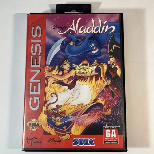 New ListingDisney's Aladdin Sega Genesis, 1993 CIB w Manual – Tested