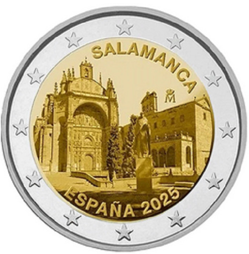 1x 2euro commémorative Espagne 2025 - ville de Salamanque (neuve)