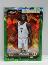 2024-25 Topps Chrome Sapphire #70 Chris Livingston Green Sapphire #/99