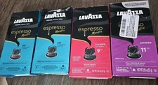 4x Lavazza Espresso Variety Box Of 10 Capsules Exp 2025 & 2026