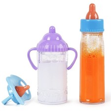 Magic Baby Doll Bottles Milk Juice Disappearing Feeding Toy