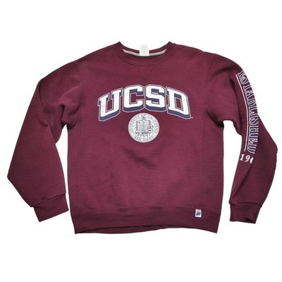 UC San Diego Sweatshirt Mens Small Red Crewneck College Russell Athletic UCSD