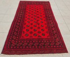 Amazing Hand Knotted Vintage Afghan Turkmen Moori Wool Area Rug 6.1 x 3.5 Ft — photo 2