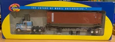 Rare Athearn HO 1/87 #27796 SCS Kenworth Tractor & 45' Container & Chassis NIB