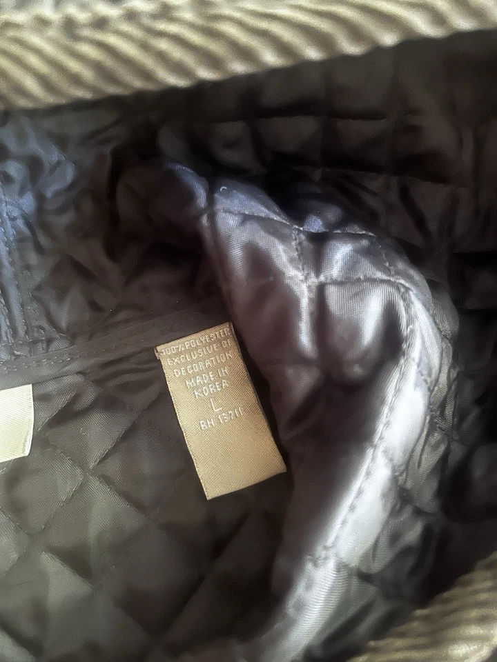 Chaqueta acolchada verde Kate Hill para mujer botones a presión talla L grande Foto 4 de 4