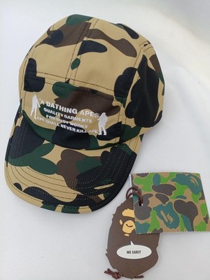 A BATHING APE 迷彩キャップ A BATHING APE GORE-TEX WIND STOPPER 1ST CAMO PANEL CAP
