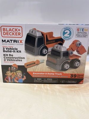 #ad BLACK DECKER Matrix Junior 2 Vehicle Build It Kit includes 39pc STEM design $13.50