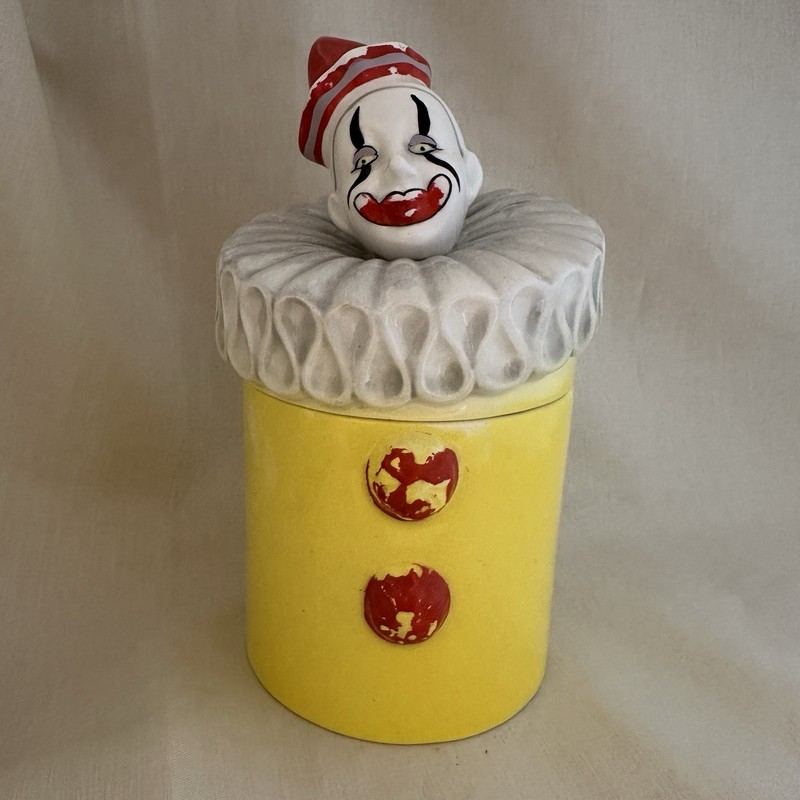 Reco Clown Collection Ditty Jar By John Mcclelland 1986 - "Ruffles"