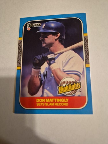 Don Mattingly #48 1987 Donruss Highlights card
